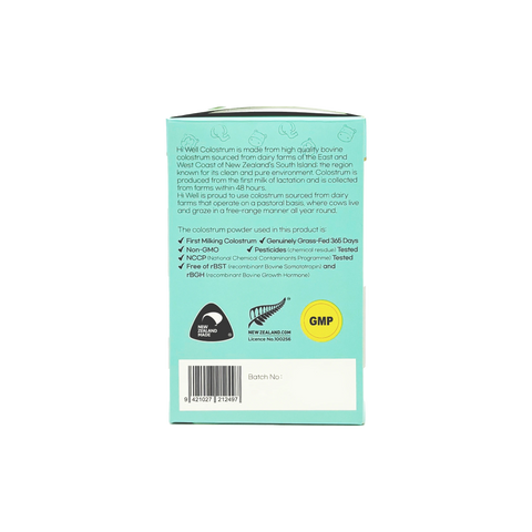 Hi Well Premium Colostrum Powder 100% 60g(2g x 30 Sticks)