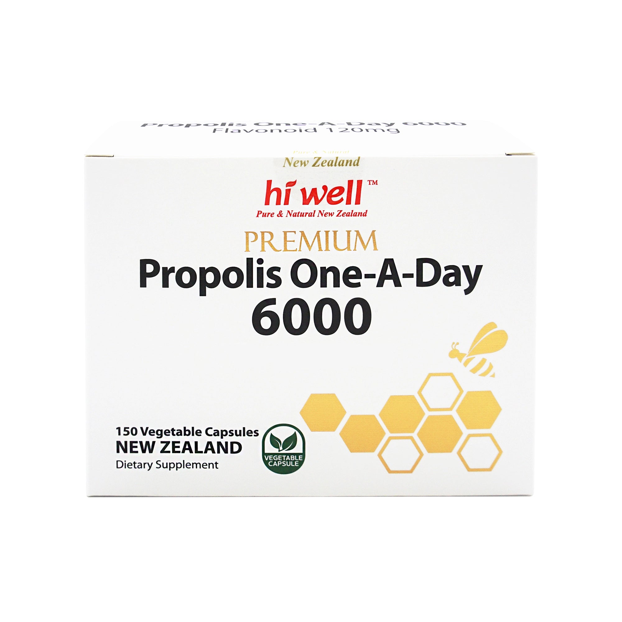 Hi Well Propolis 6000 Capsules | Immune Support & Antioxidants – Health NZ