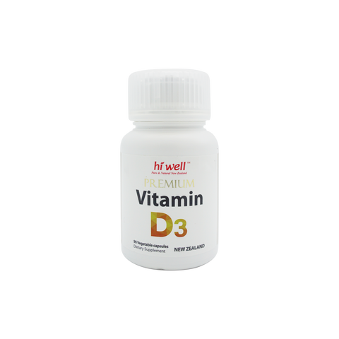 Hi Well Premium Vitamin D3 90 Vege Capsules