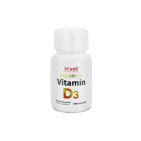 Hi Well Premium Vitamin D3 90 Vege Capsules