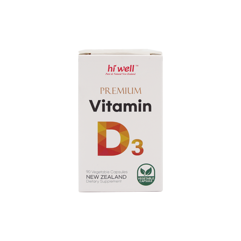 Hi Well Premium Vitamin D3 90 Vege Capsules