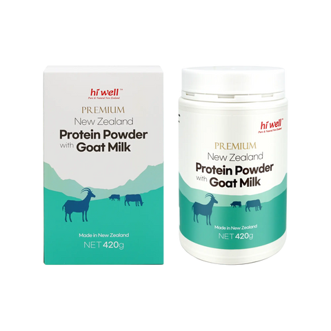 Hi Well Premium New Zealand Protein Powder with Goat Milk 420g