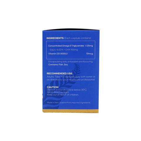 Hi Well Premium rTG Omega 3 Vitamin D 60Vegetable Softgel Capsules