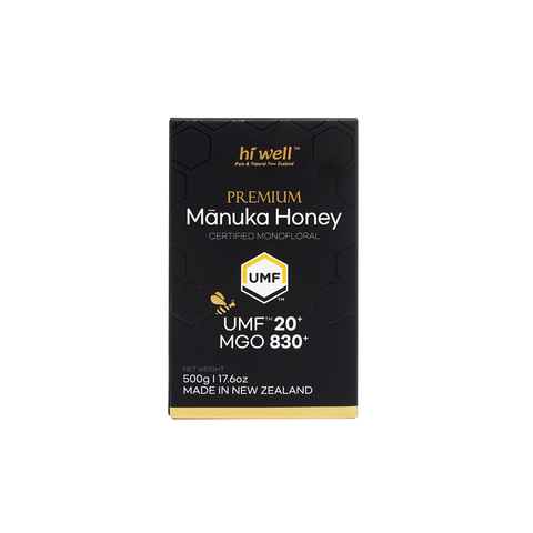 Hi Well Premium Manuka Honey UMF 20+ 500g (MGO 830)