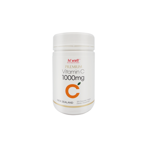 Hi Well Premium Vitamin C 1000mg 120 Chewable Tablets