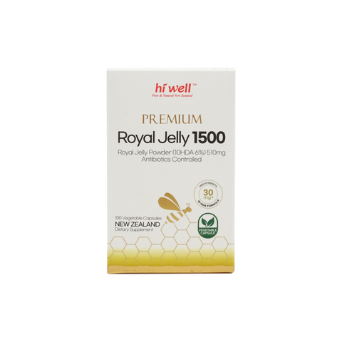 Hi Well Premium Royal Jelly 1500 100 Vege Capsules