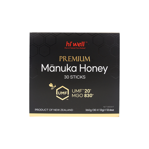 Hi Well Premium Manuka Honey UMF 20+ Sticks 360g (12g x 30's)