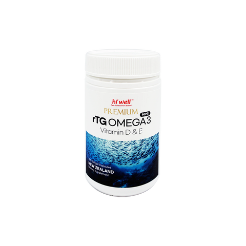 Hi Well Premium rTG Omega 3 MINI Vitamin D&E 300s