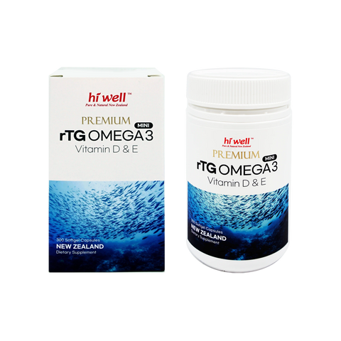 Hi Well Premium rTG Omega 3 MINI Vitamin D&E 300s