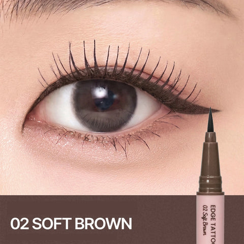 Kissring Edge Tattoo Eyeliner 0.6g Soft Brown