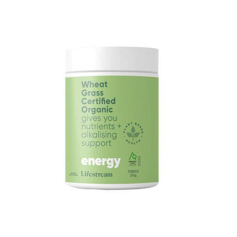 Lifestream Wheat Grass Certified Organic Powder 250g