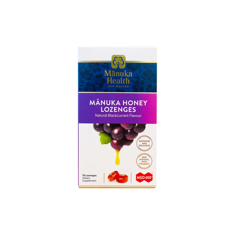 Manuka Health Manuka Honey Blackcurrant Lozenges 15s