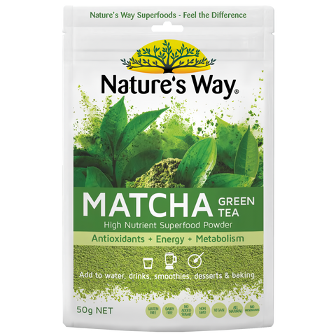 Nature's Way Matcha Green Tea Superfood Powder 50g