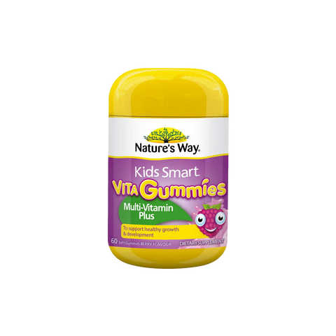 Nature's Way Kids Smart Vita Gummies Multi Vitamin Plus 60 Soft Gummies Berry Flavour