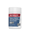 NutraLife Bilberry 22,000 with New Zealand Blackcurrant Eye Health Support. Supports healthy eye function and night vision Dietary Supplement 60 hard capsules