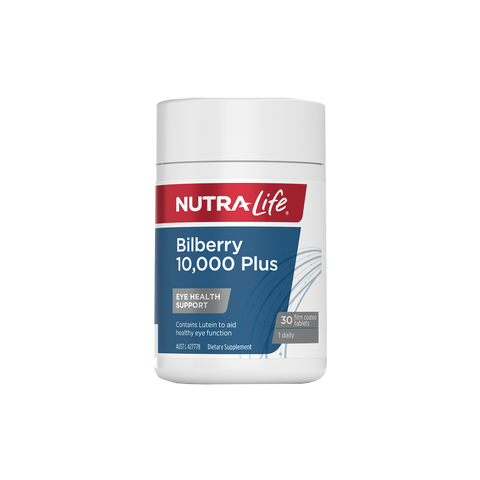 Nutralife Bilberry 10000 Plus 30 Tablets