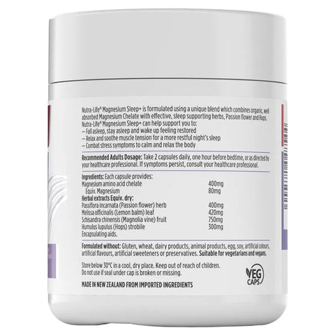 Nutralife Magnesium Sleep+ 60 Capsules