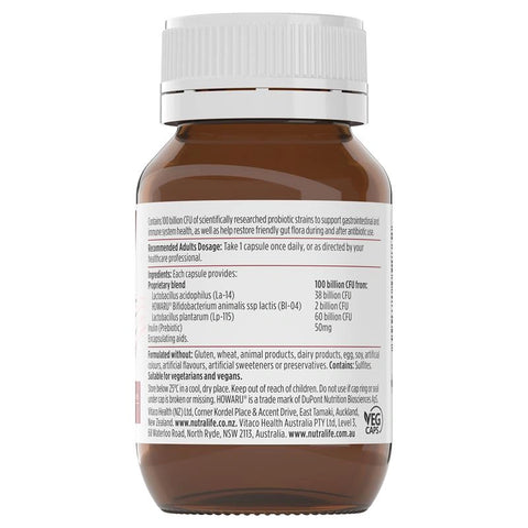 Nutralife Probiotica Ultra Strength 100 Billion 30 Capsules