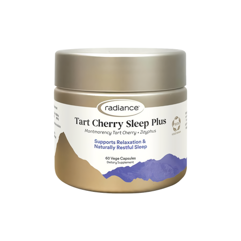 Radiance Tart Cherry Sleep Plus 60 Vege Capsules (Exp. 07/26)