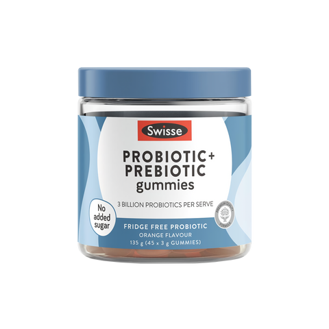 Swisse Adults Probiotic + Prebiotic Gummies 45 Orange Flavour