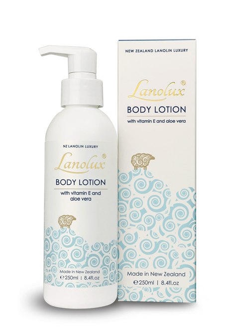 New Zealand Lanolin Body Lotion with vitamin E and aloe vera
