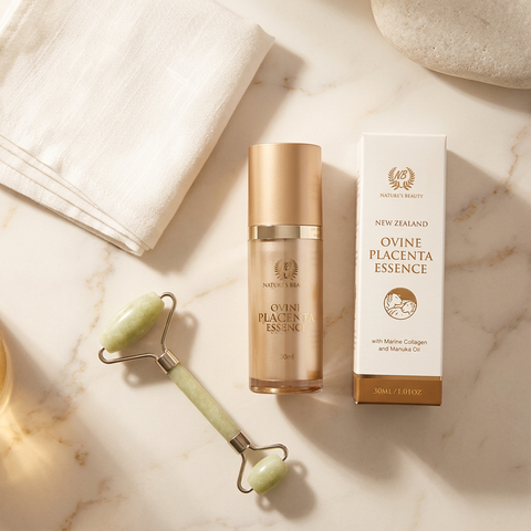 Natures Beauty Ovine Placenta Essence morning skincare routine