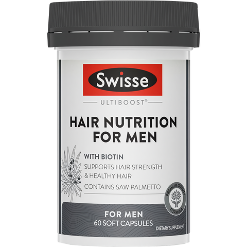 Swisse Ultiboost Hair Nutrition For Men 60 Capsules