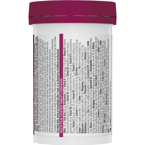 Swisse Ultivite Women's 50+ Multivitamin 60 Tablets