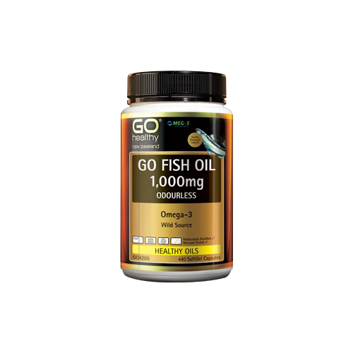 GO healthy Go Fish Oil 1000mg Odourless 440 Softgels