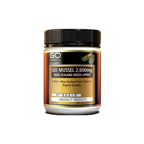 Gohealthy Go Mussel 2600mg NZ Green Lipped 300 Capsules