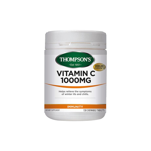 Thompson&#039;s Vitamin C Chewable 1000mg 150 Tablets