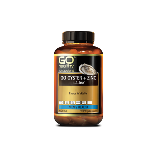 Gohealthy Go Oyster + Zinc 1-A-Day 120 Vege Capsules