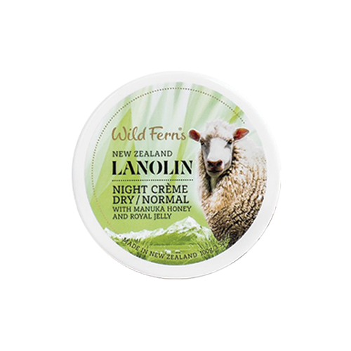 Wild Ferns Lanolin Night Creme 100g Dry/Normal