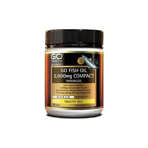 GO healthy Go Fish Oil 2000mg Compact 230 Soft Gels