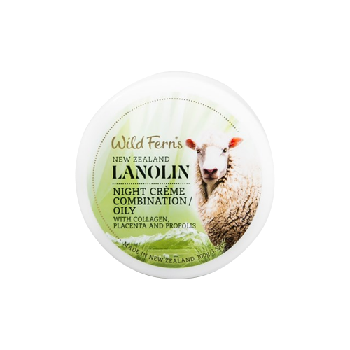 Wild Ferns Lanolin Night Creme 100g Combination to Oily (Exp.11/2022)
