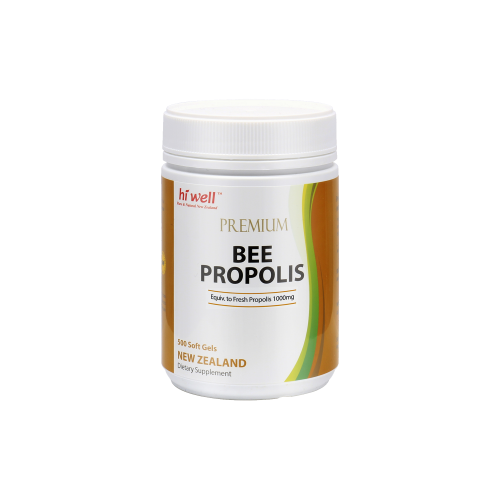 Hi Well Premium Bee Propolis 1000 500 Softgels