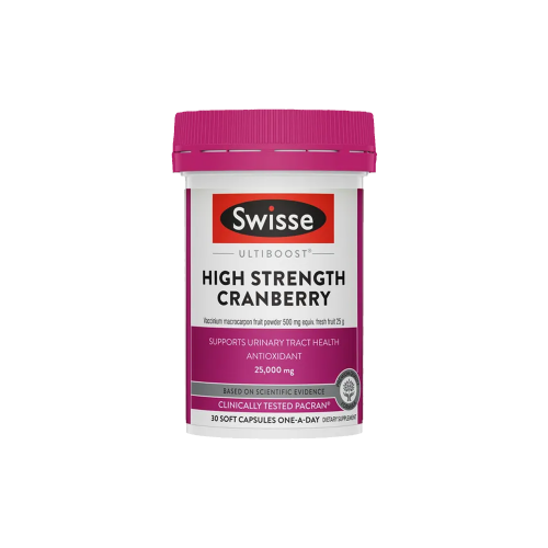 Swisse Ultiboost High Strength Cranberry 30 Soft Capsules