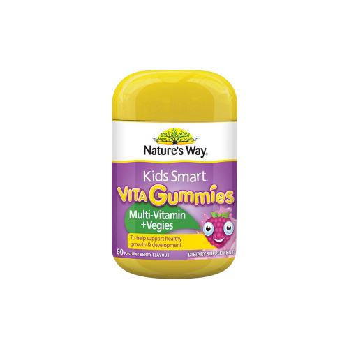 Nature&#039;s Way Kids Smart Vita Gummies Multi Vitamin + Vegies 60 Gummies (Exp.08/24)