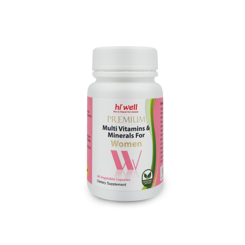 Hi Well Premium Multi Vitamins&amp;Minerals for Women 60 Vege Capsules