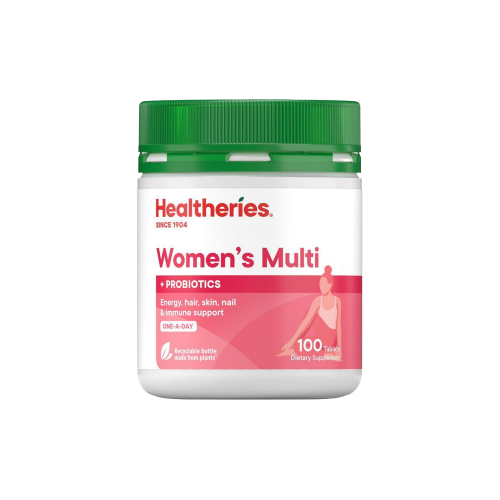 Healtheries Women&#039;s Multi with Probiotics One-A-Day 100 Tablets